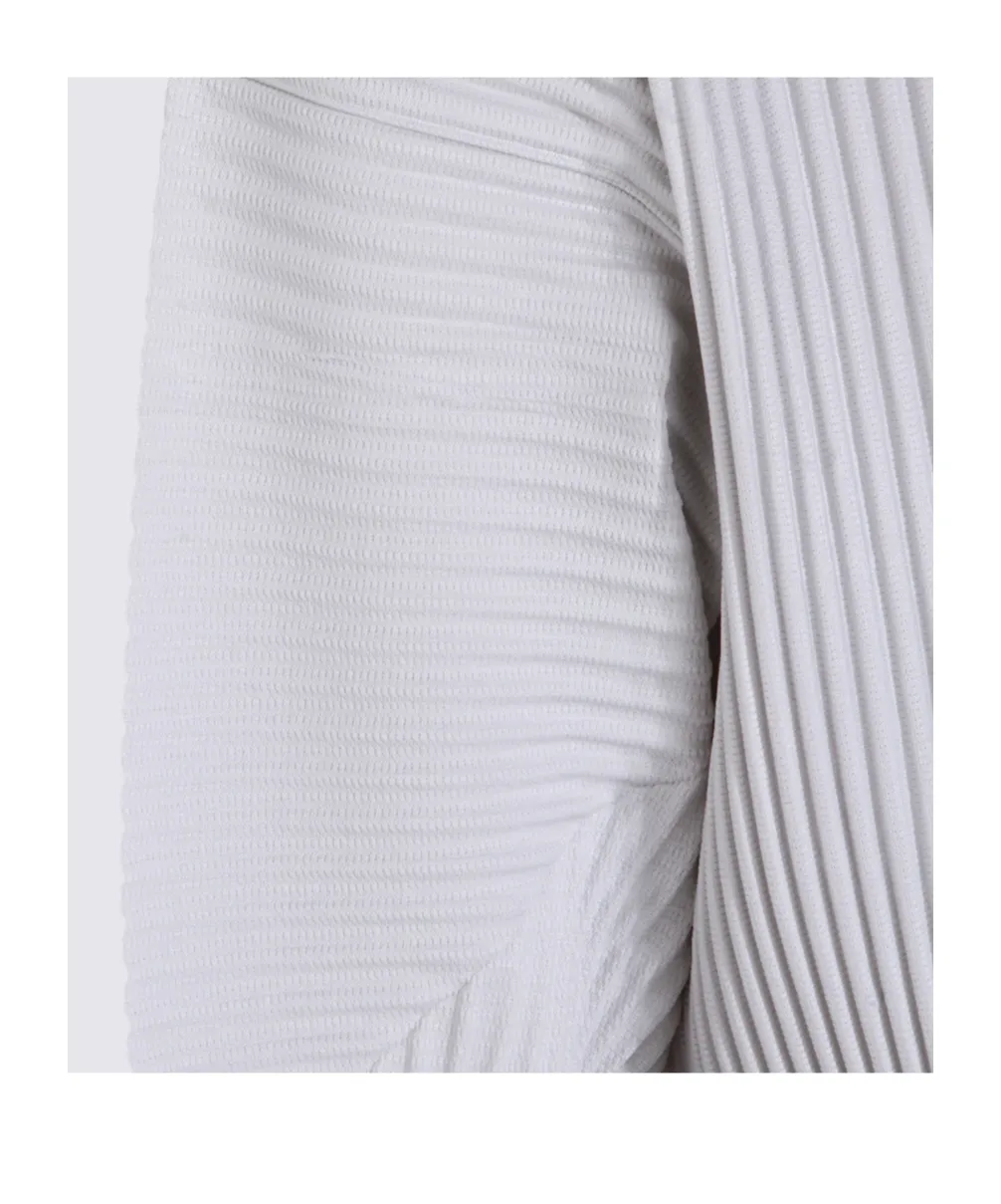 High Neck Pleated Top