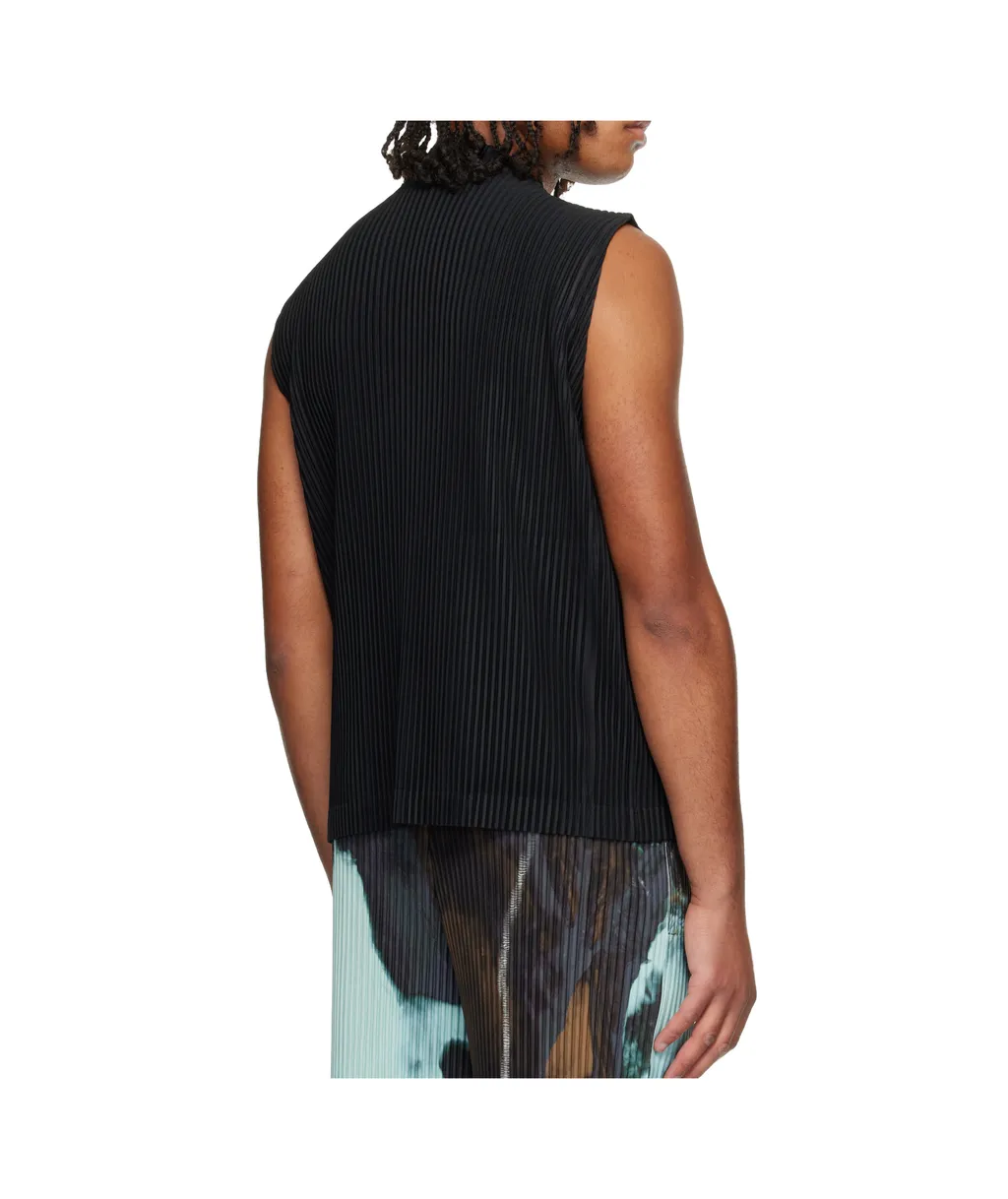 Pleated Knitted Vest