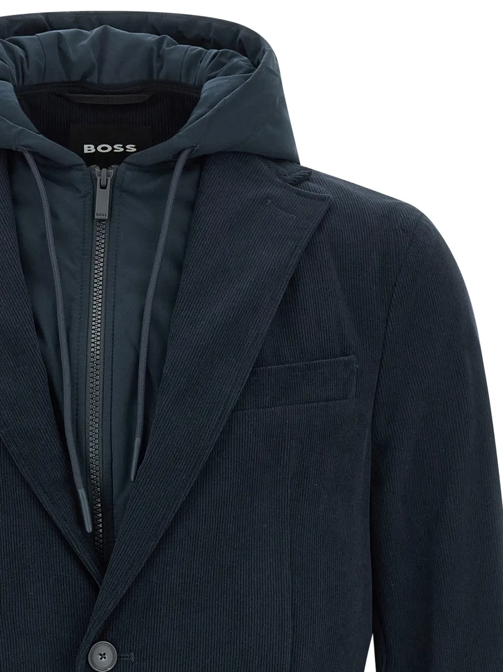 Layered Hooded Jacket