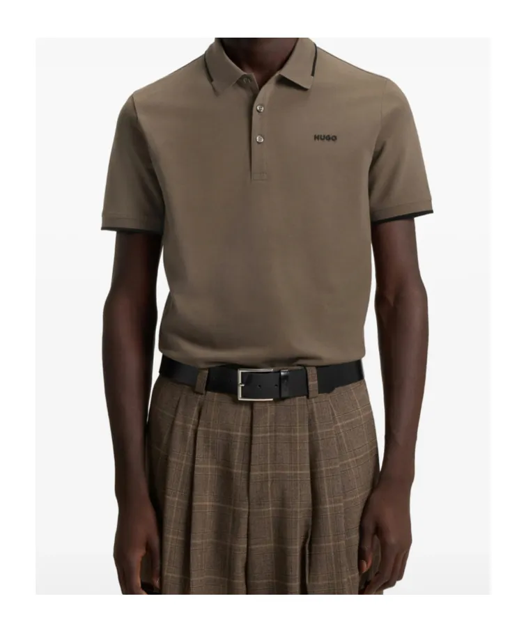 Tipped-Collar Cotton Polo Shirt