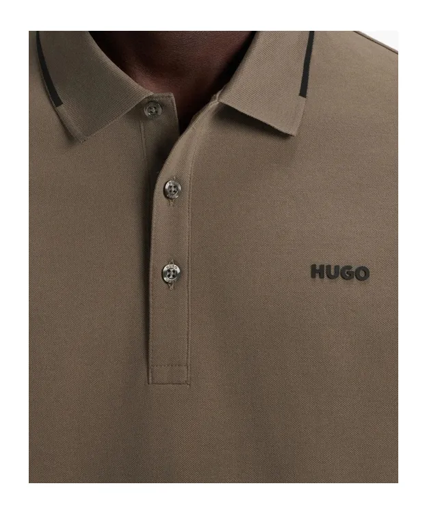 Tipped-Collar Cotton Polo Shirt