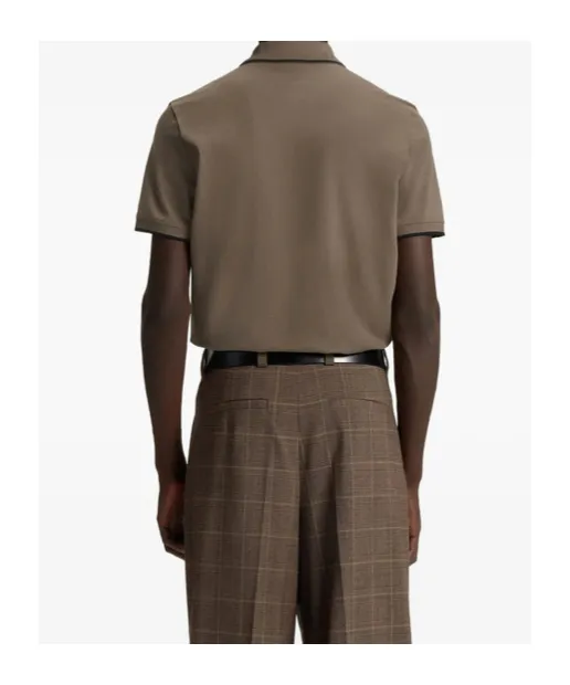 Tipped-Collar Cotton Polo Shirt