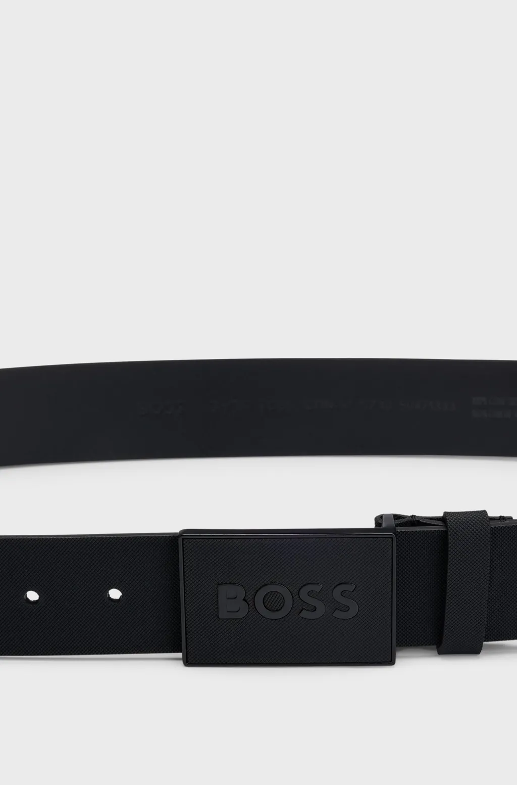 Logo Plaque Buckled Belt