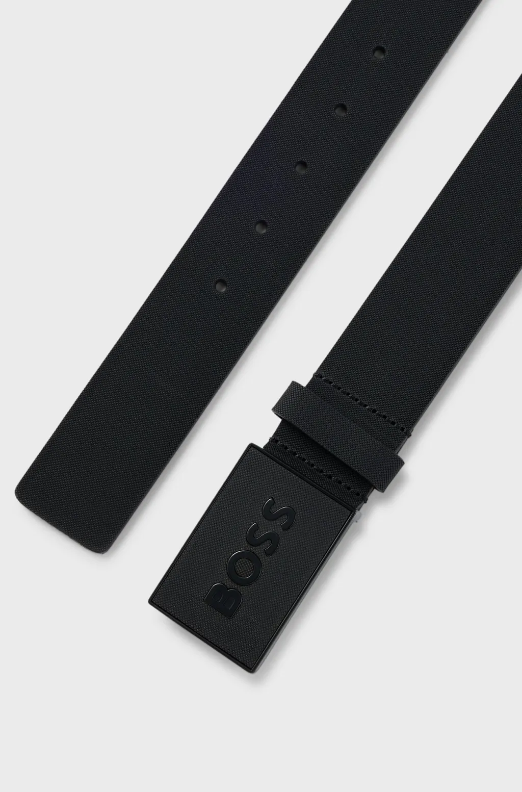Logo Plaque Buckled Belt