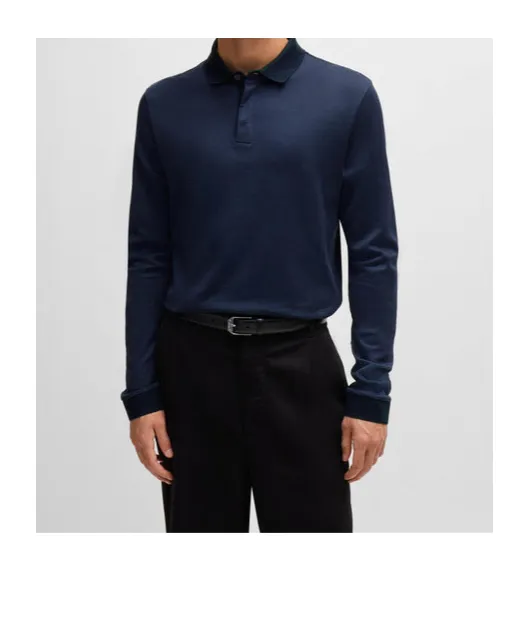Long-Sleeved Polo Shirt
