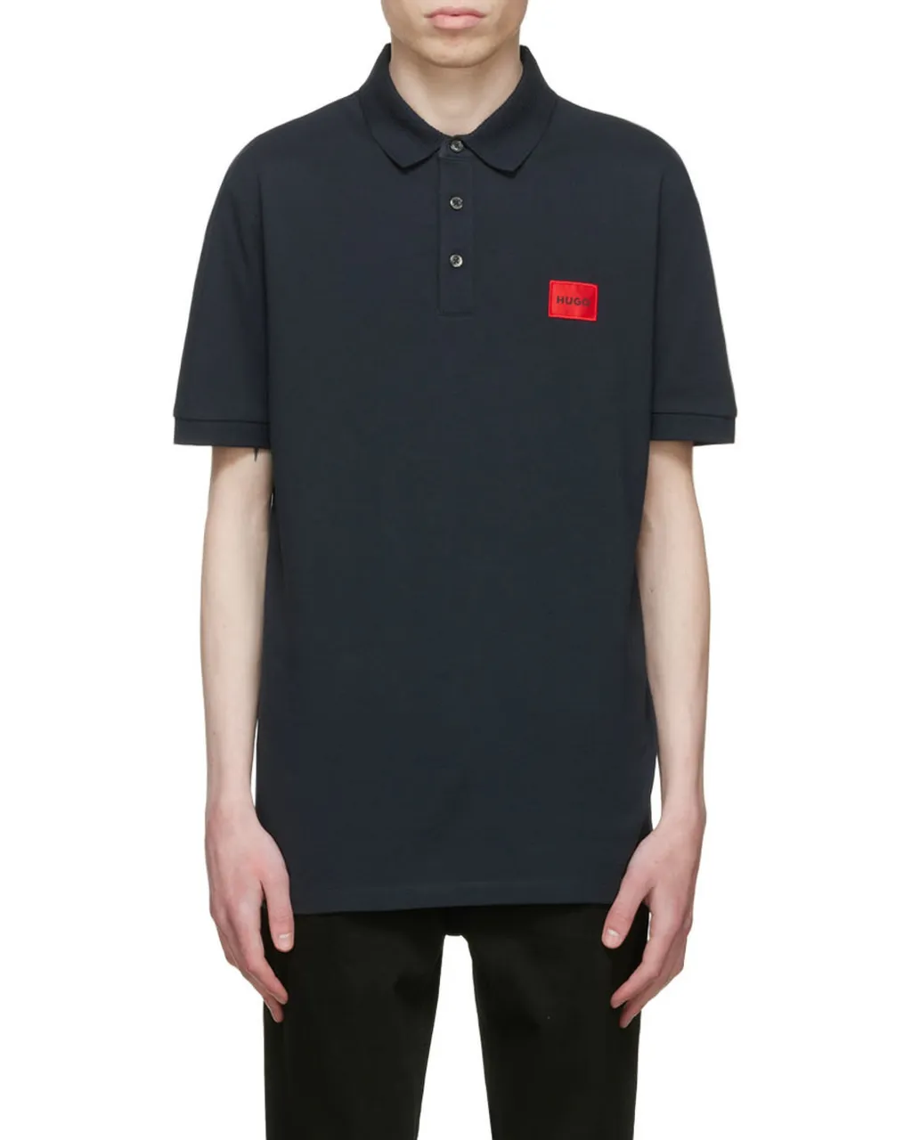 Logo Patch Short-Sleeved Polo Shirt