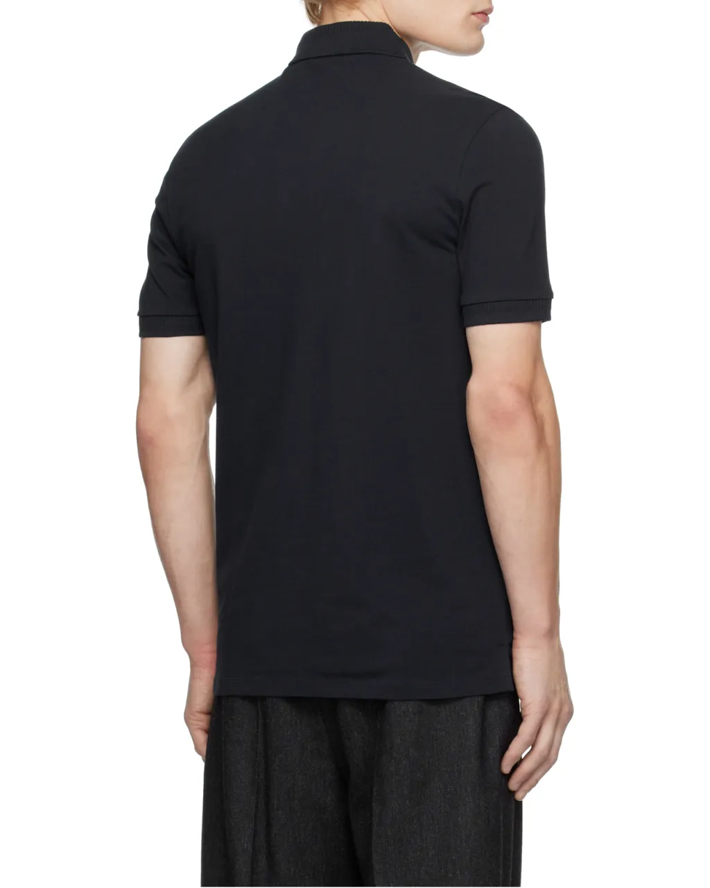 Logo Patch Short-Sleeved Polo Shirt