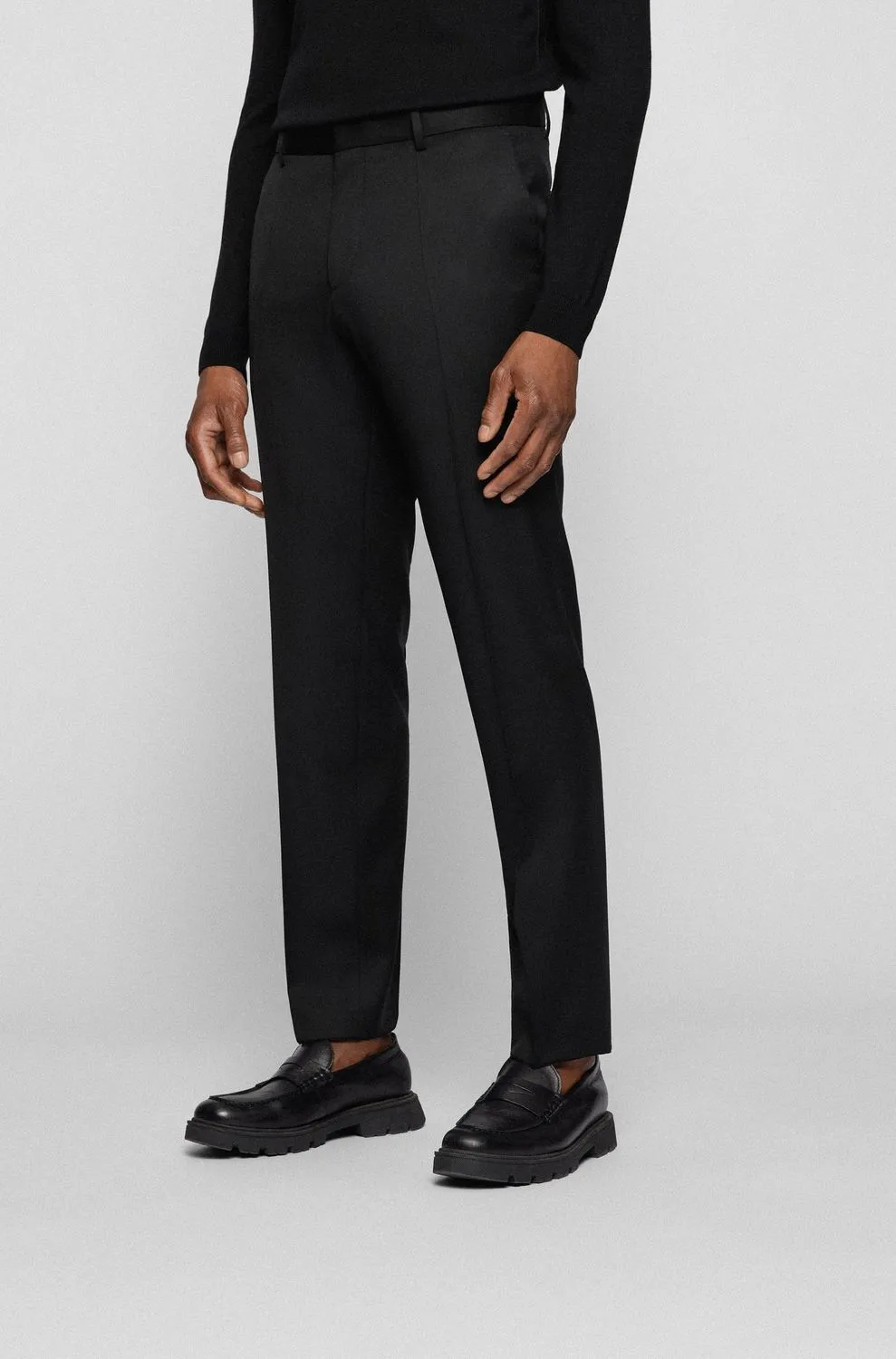 Tailored Straight-Leg Pants