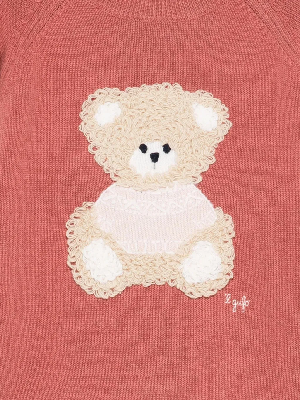Teddy Bear-Appliqué Jumper