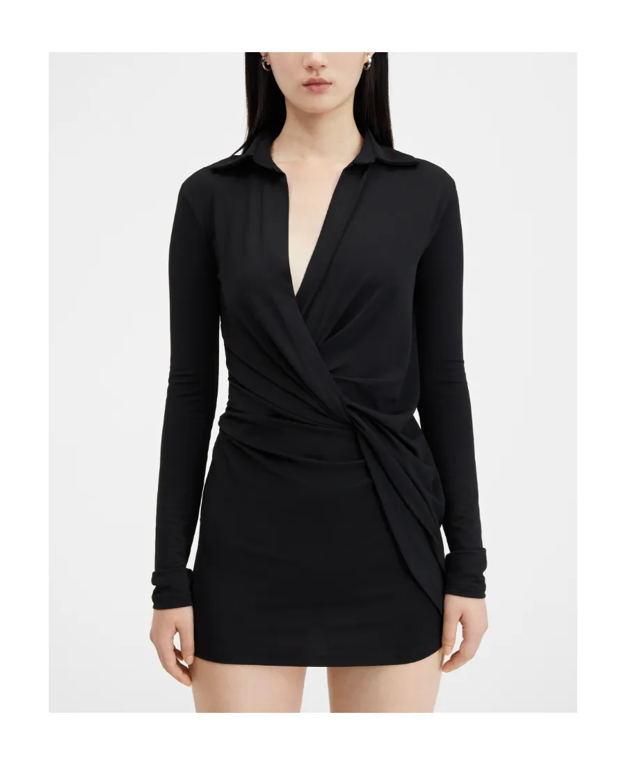 Twisted Knitted Mini Dress