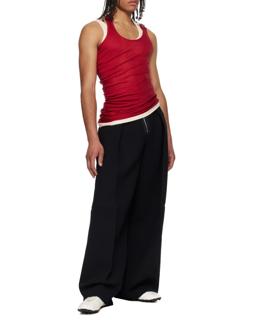 Ribbed Double Layer Tank Top