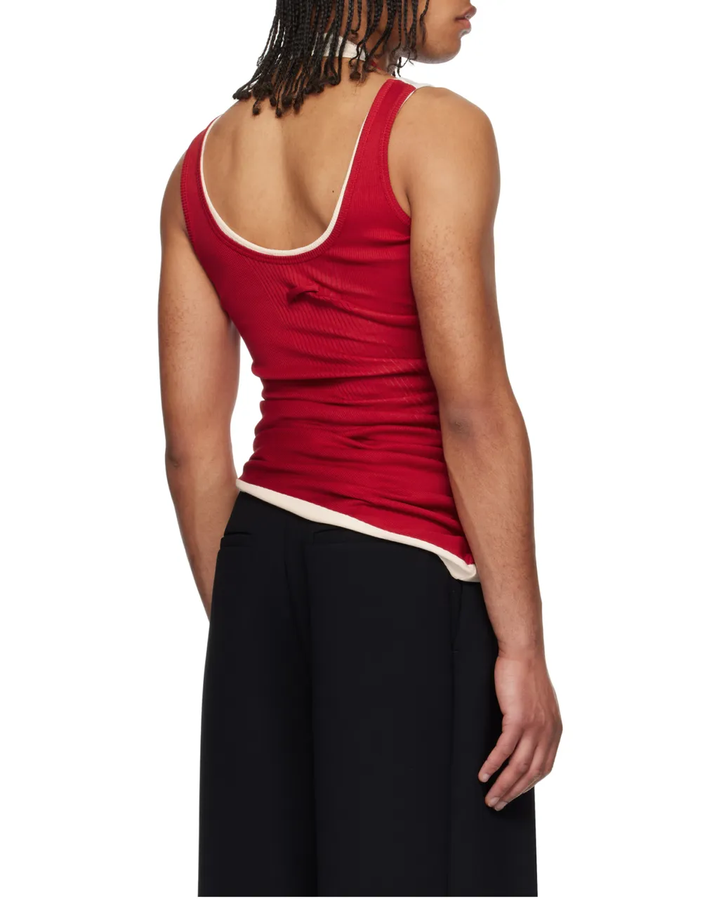 Ribbed Double Layer Tank Top