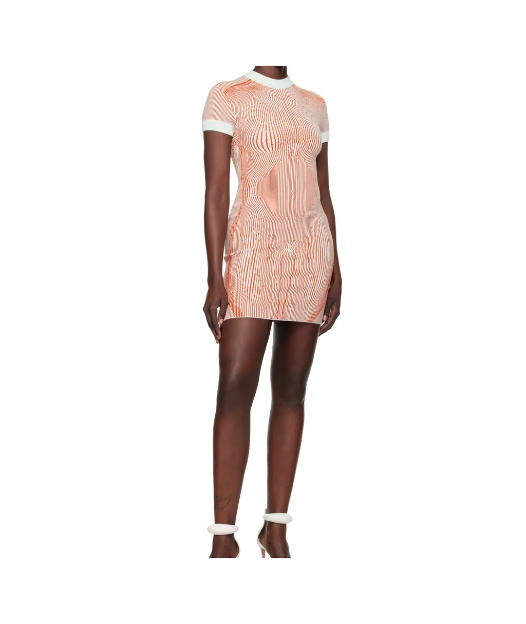 The Morphing Pinstripes Dress