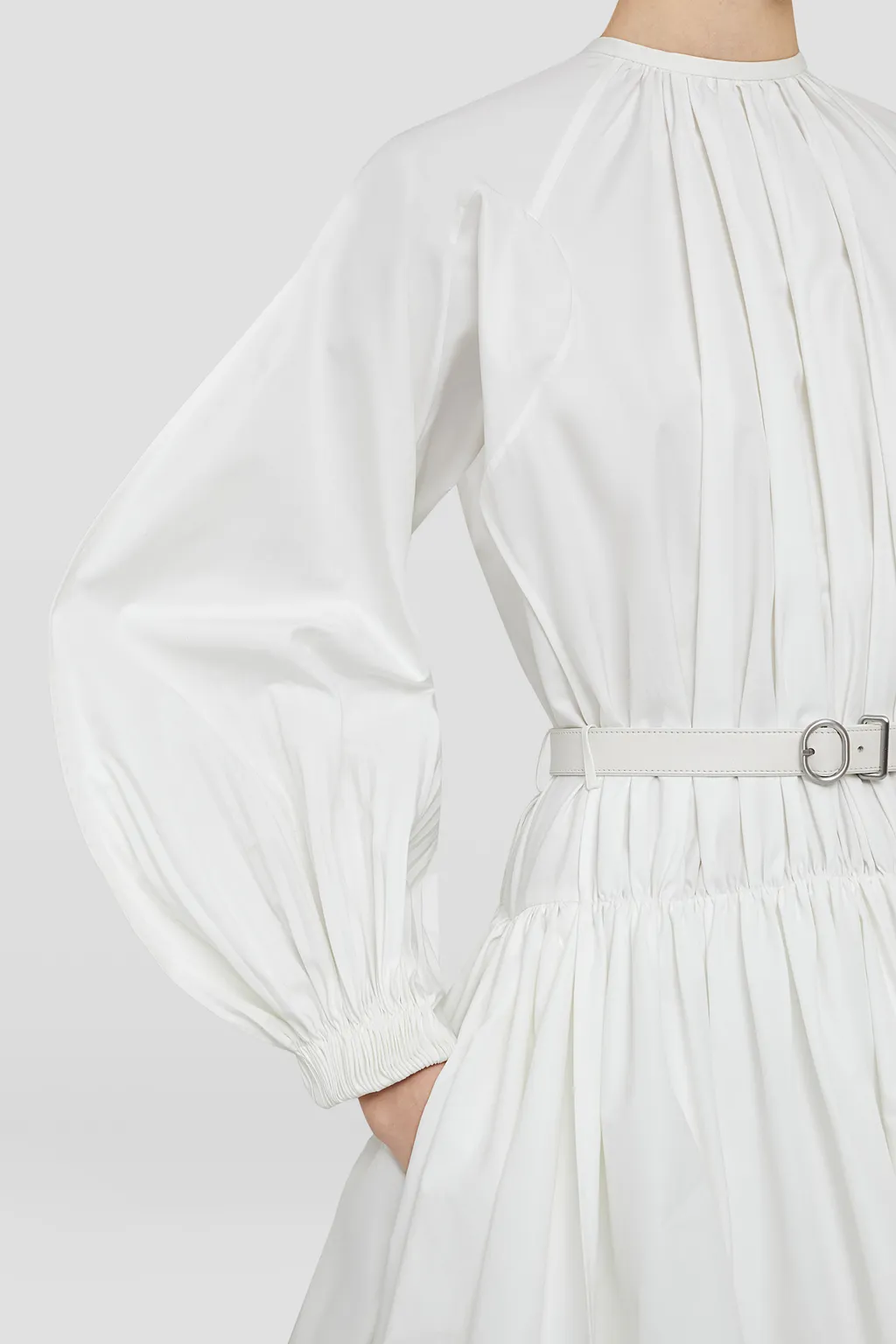 Smocked Belted Mini Dress