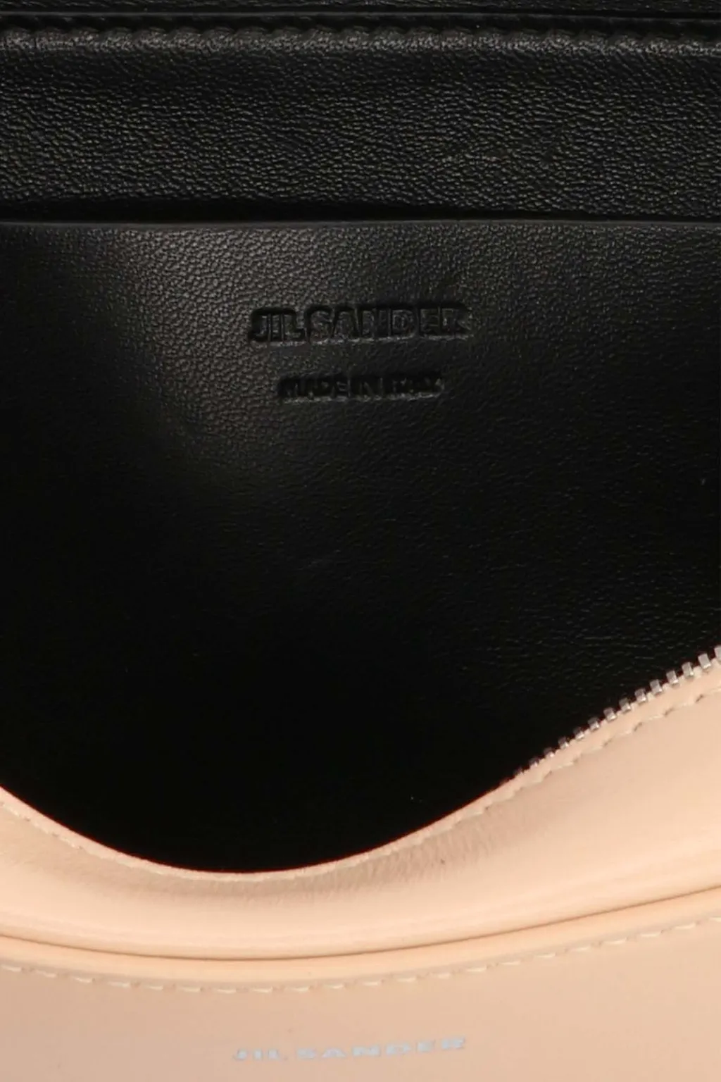 Logo Printed Zip-Up Shoulder Bag