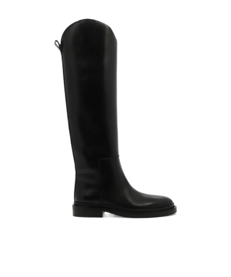 Almond-Toe Knee-Length Boots