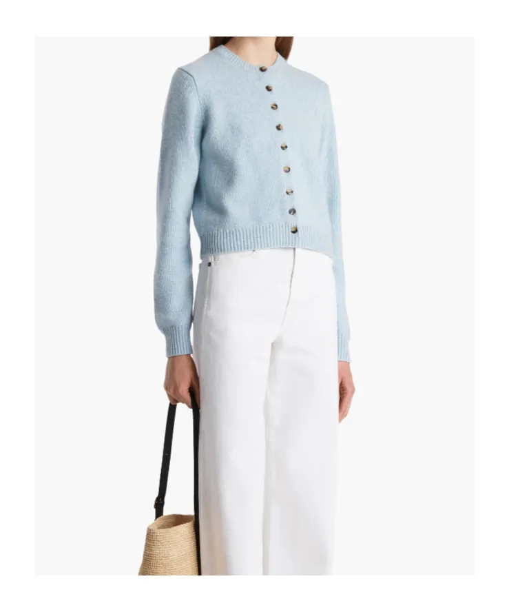 Everheart Button-Front Cashmere Cardigan