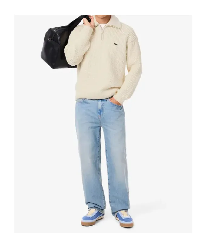 High Neck Half Zipper Jumper