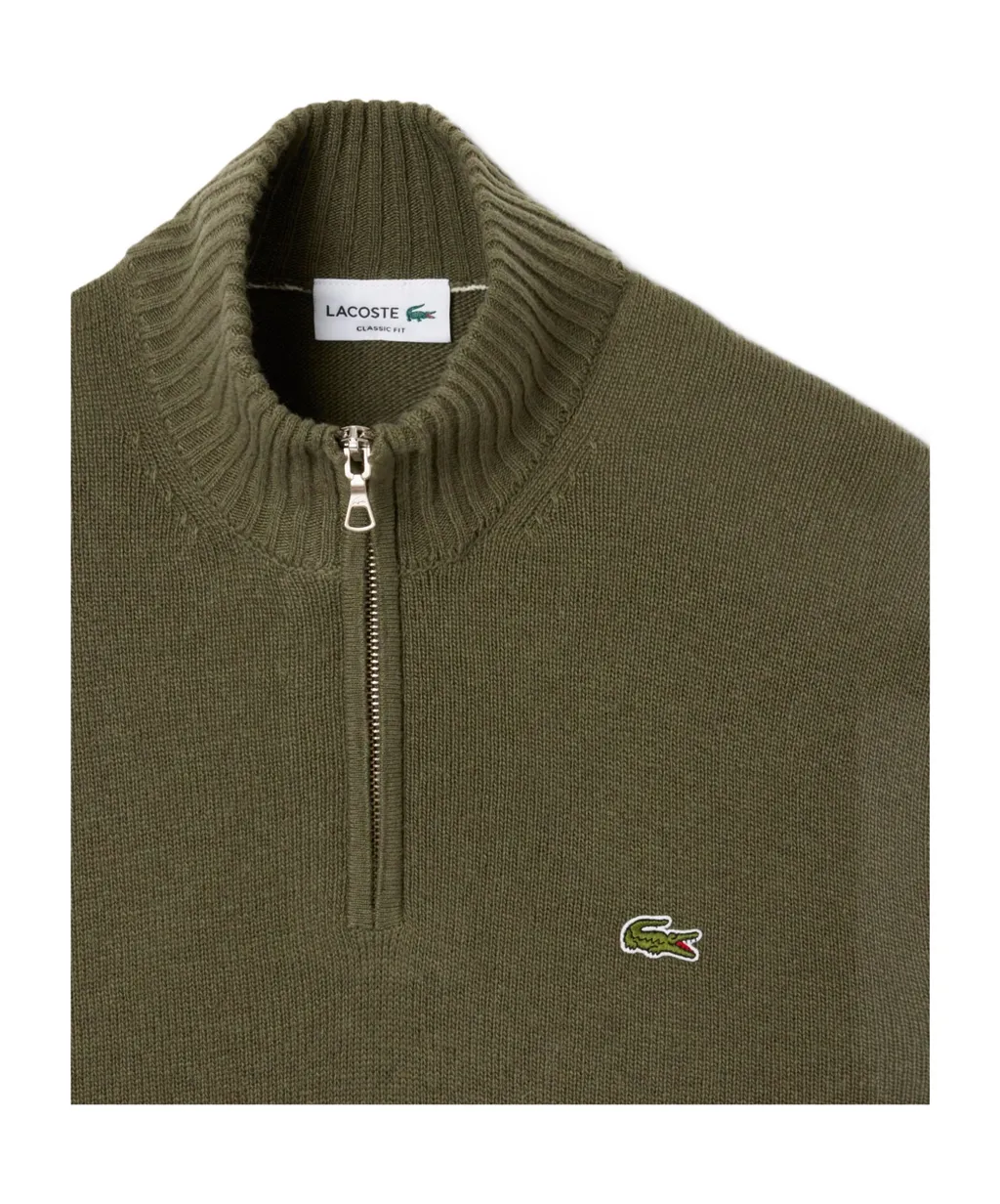 Zipped High Neck Jumper