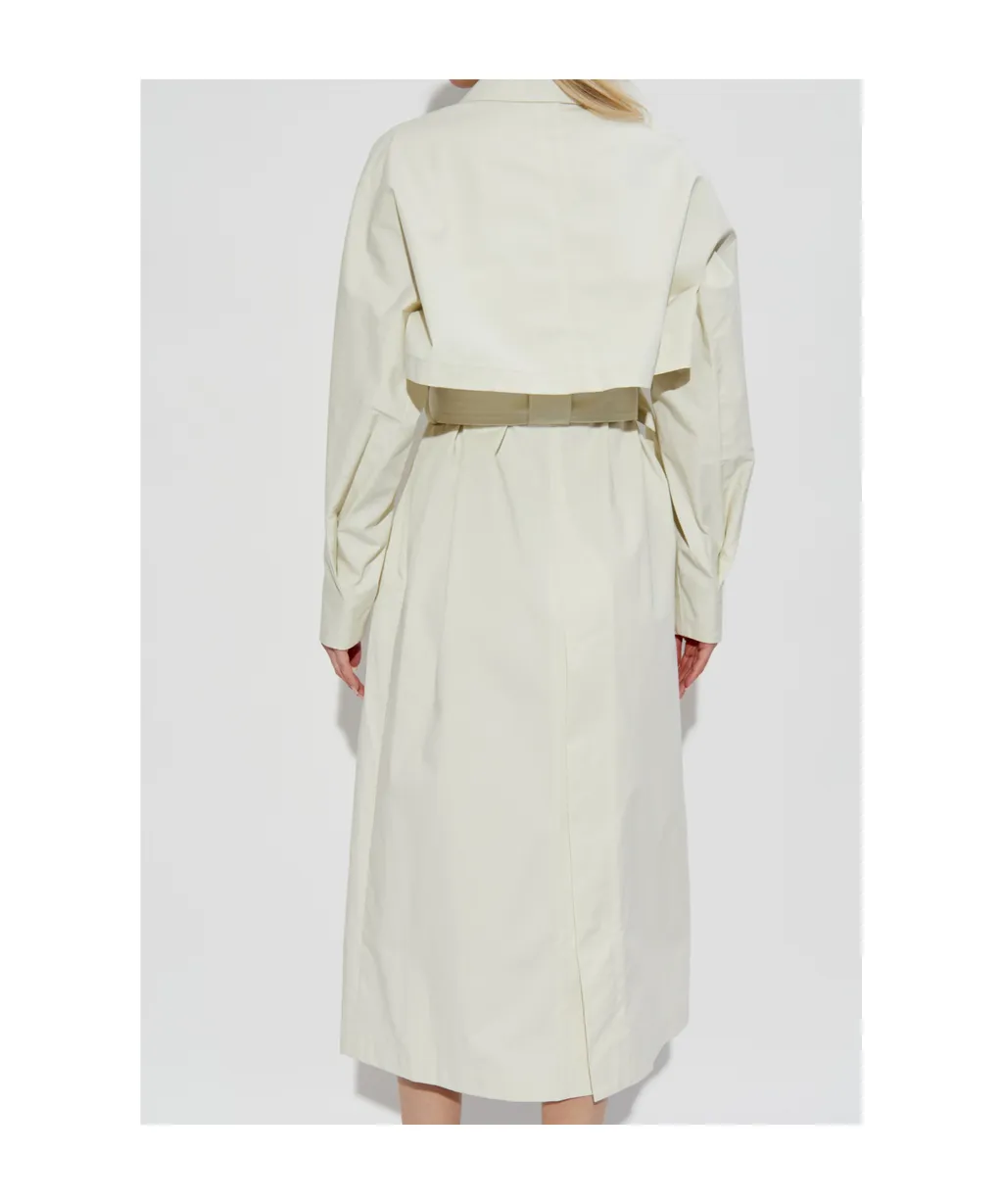 Long Sleeved Belted Trench Coat