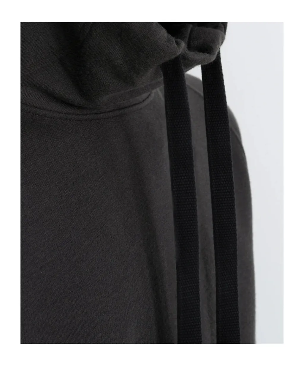 Long-Sleeved Drawstring Hoodie
