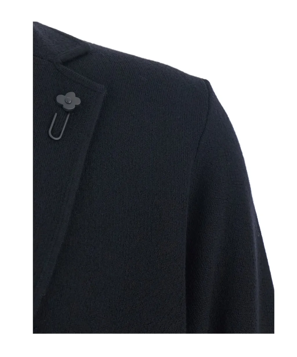 Floral Pin Single-Breasted Jacket