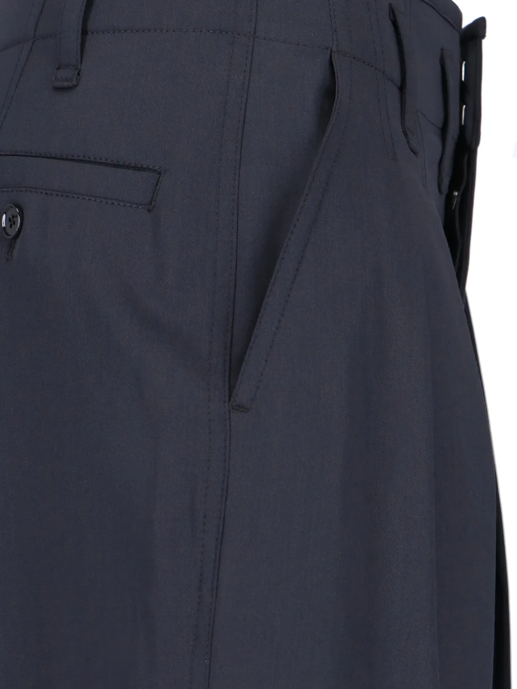 Pleated Waist-Edge Casual Pants