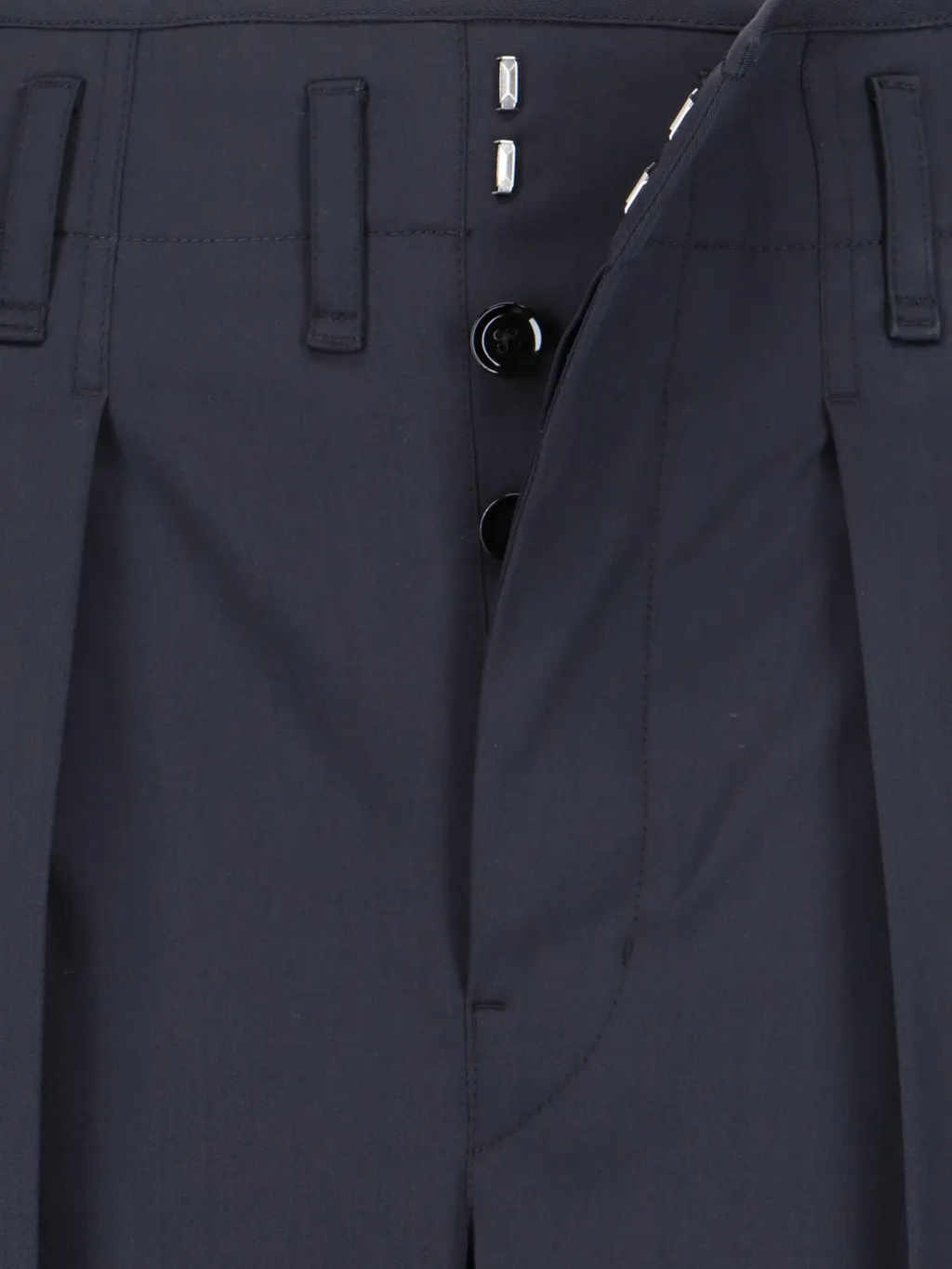 Pleated Waist-Edge Casual Pants