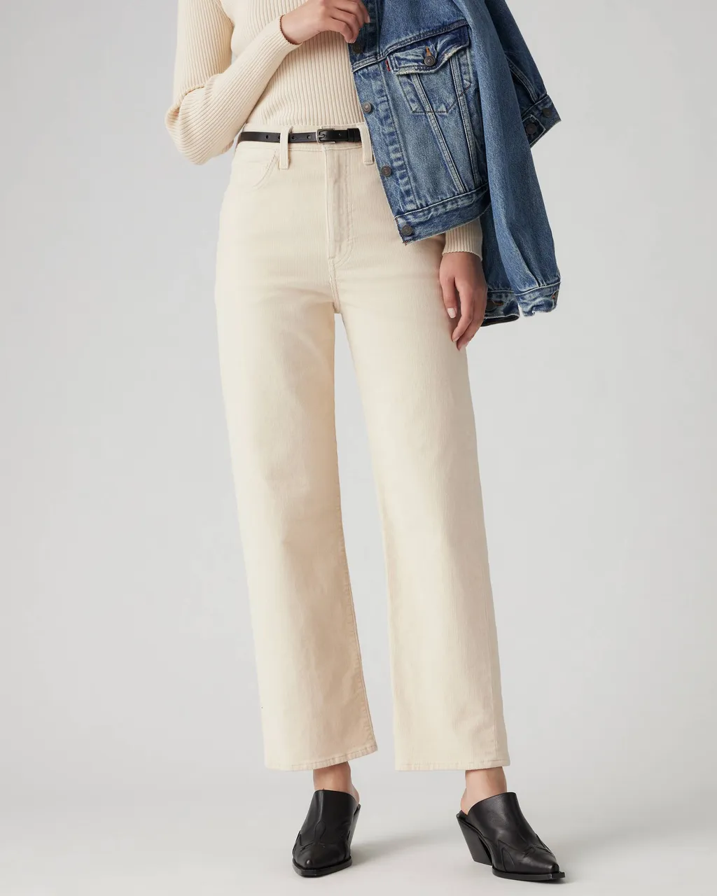 Ribcage Straight-Leg Corduroy Pants
