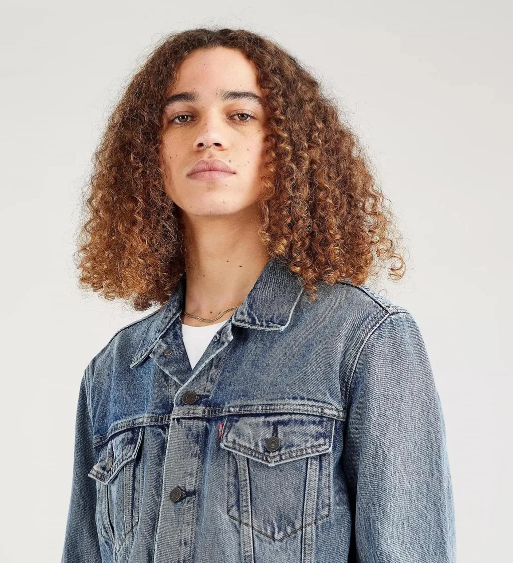 Buttoned-Up Denim Trucker Jacket