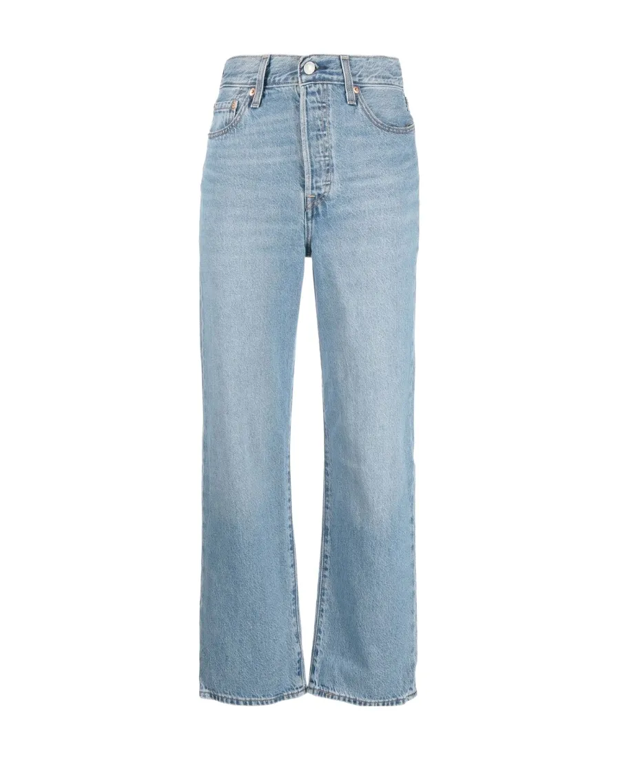 Ribcage Straight-Leg Cropped Jeans