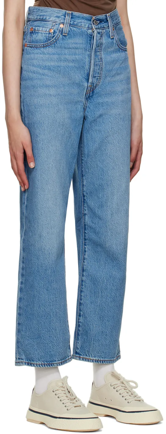 Ribcage Straight-Leg Cropped Jeans