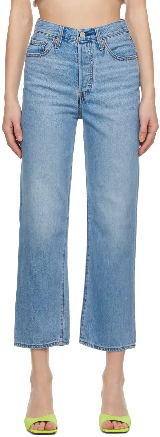Ribcage Straight-Leg Cropped Jeans