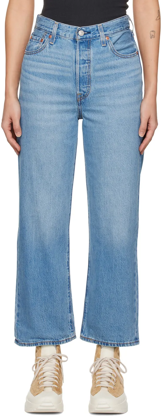 Ribcage Straight-Leg Cropped Jeans