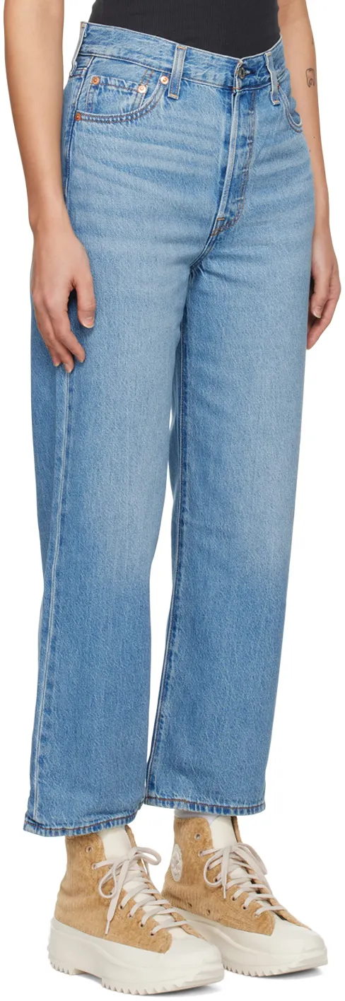 Ribcage Straight-Leg Cropped Jeans