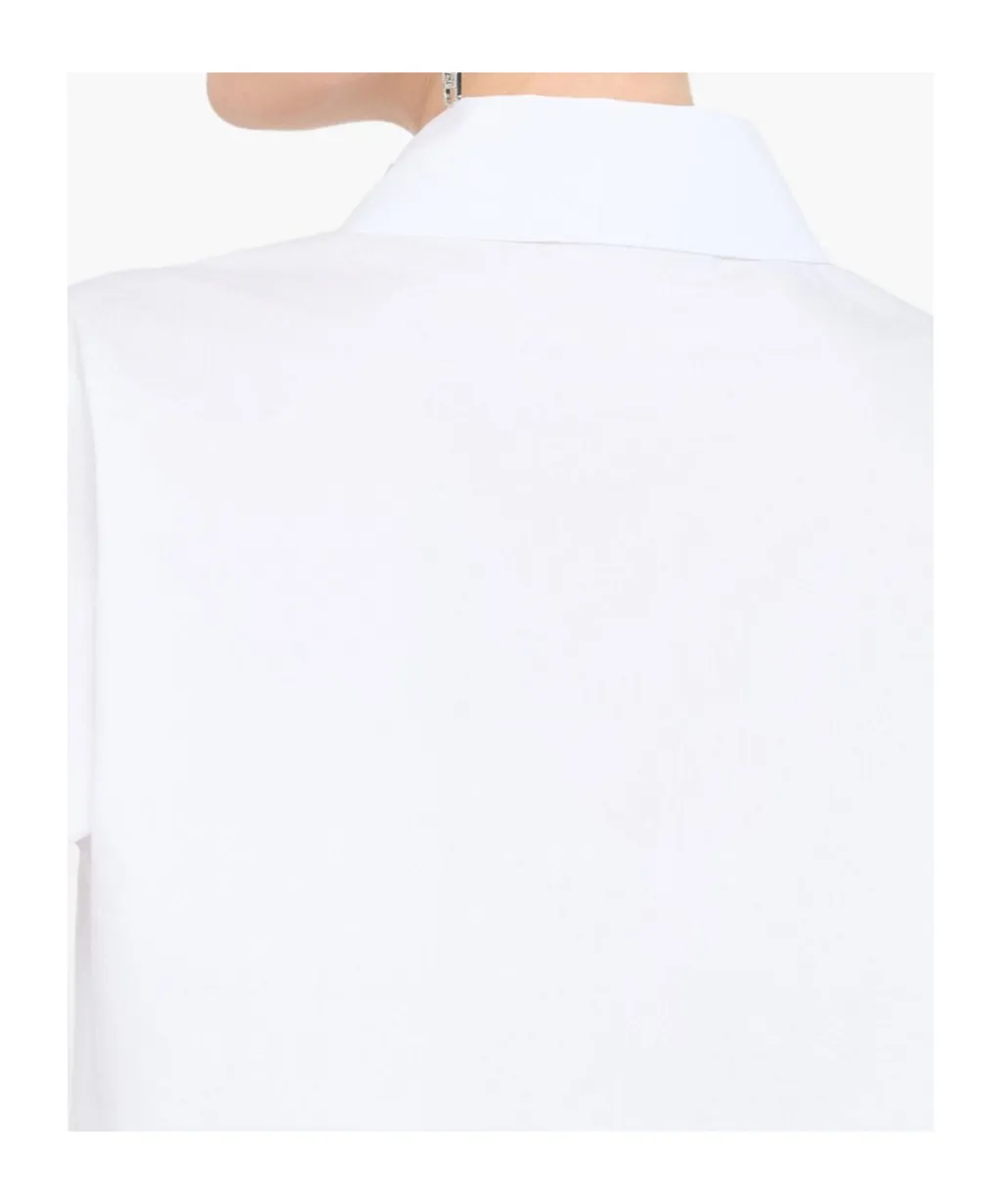 Rhinestone-Embellished Collar Shirt
