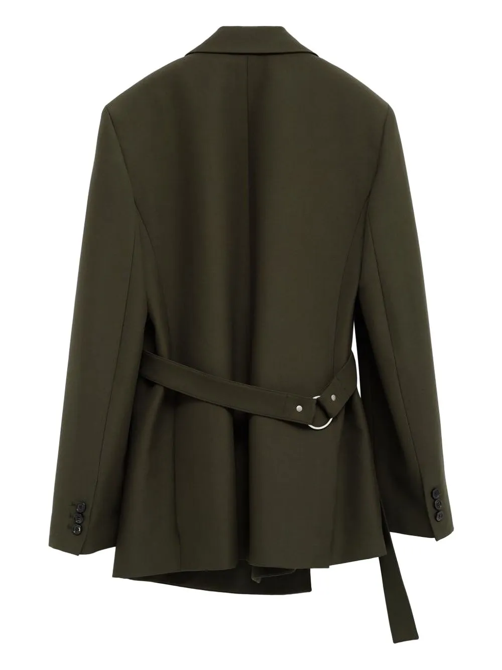 Ring Detailed Belted Jacket