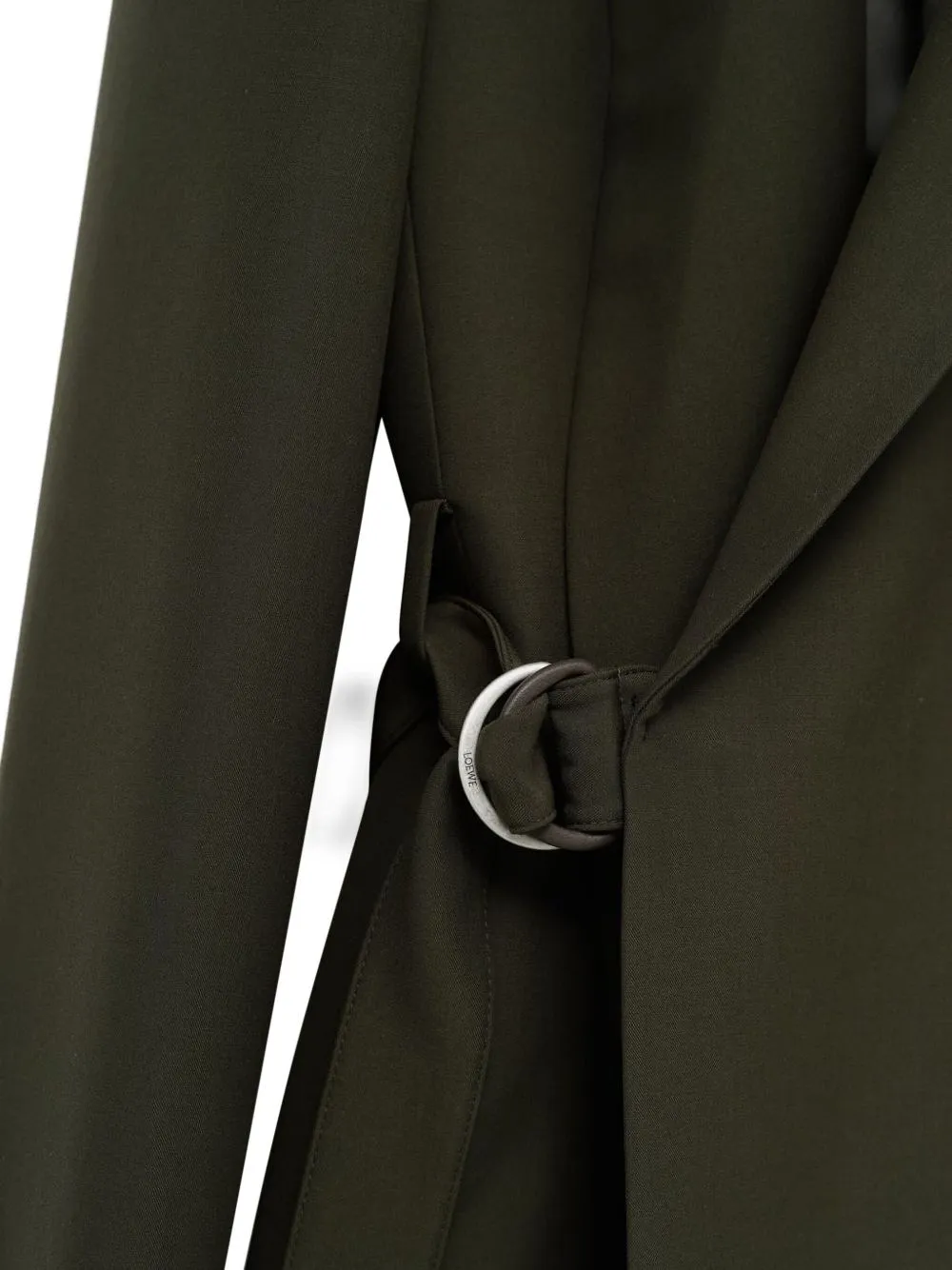 Ring Detailed Belted Jacket