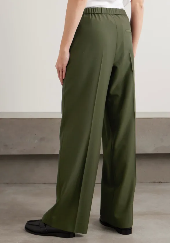 Logo Embossed Pleat Detail Trousers