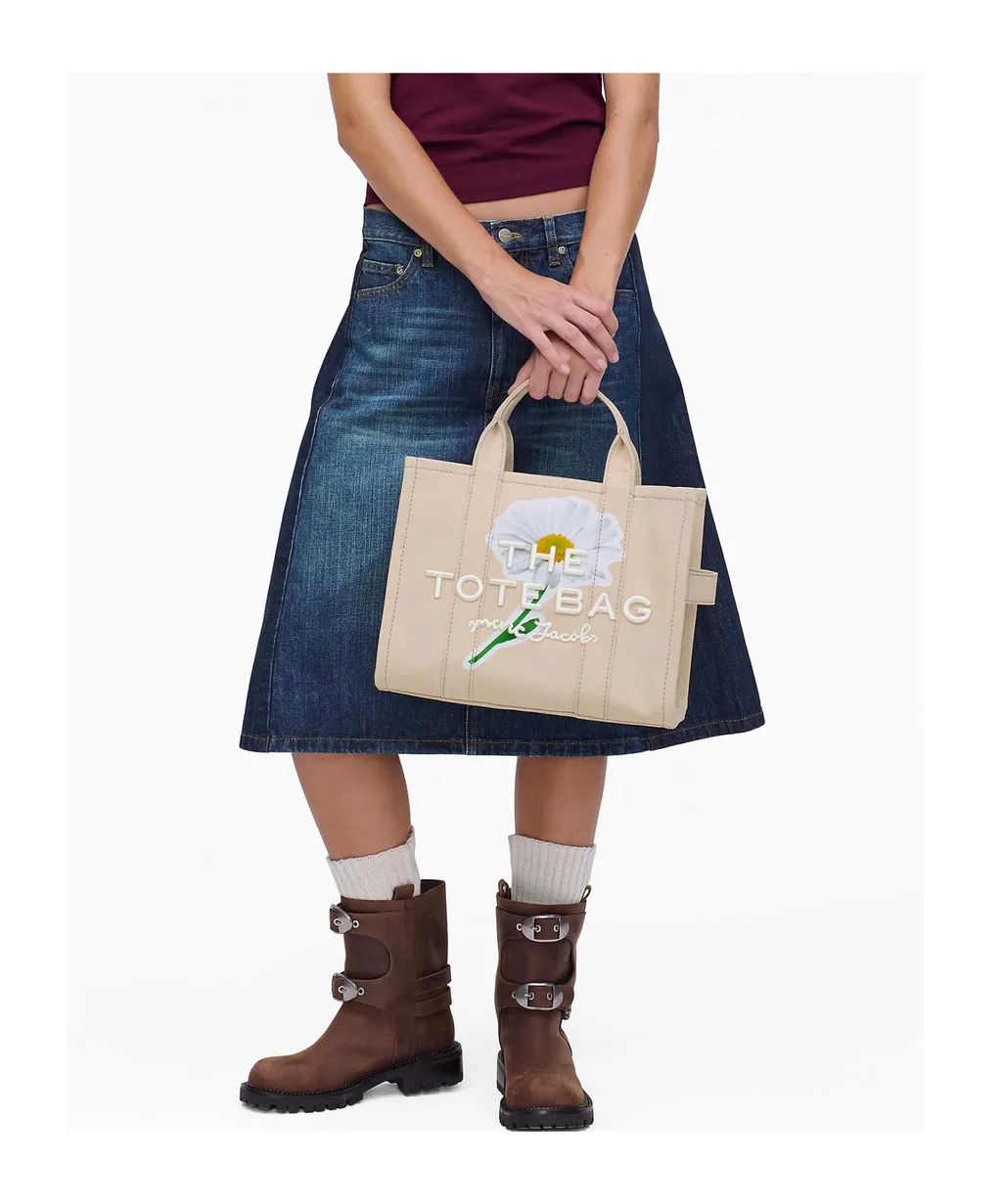 The Daisy Script Canvas Medium Tote Bag