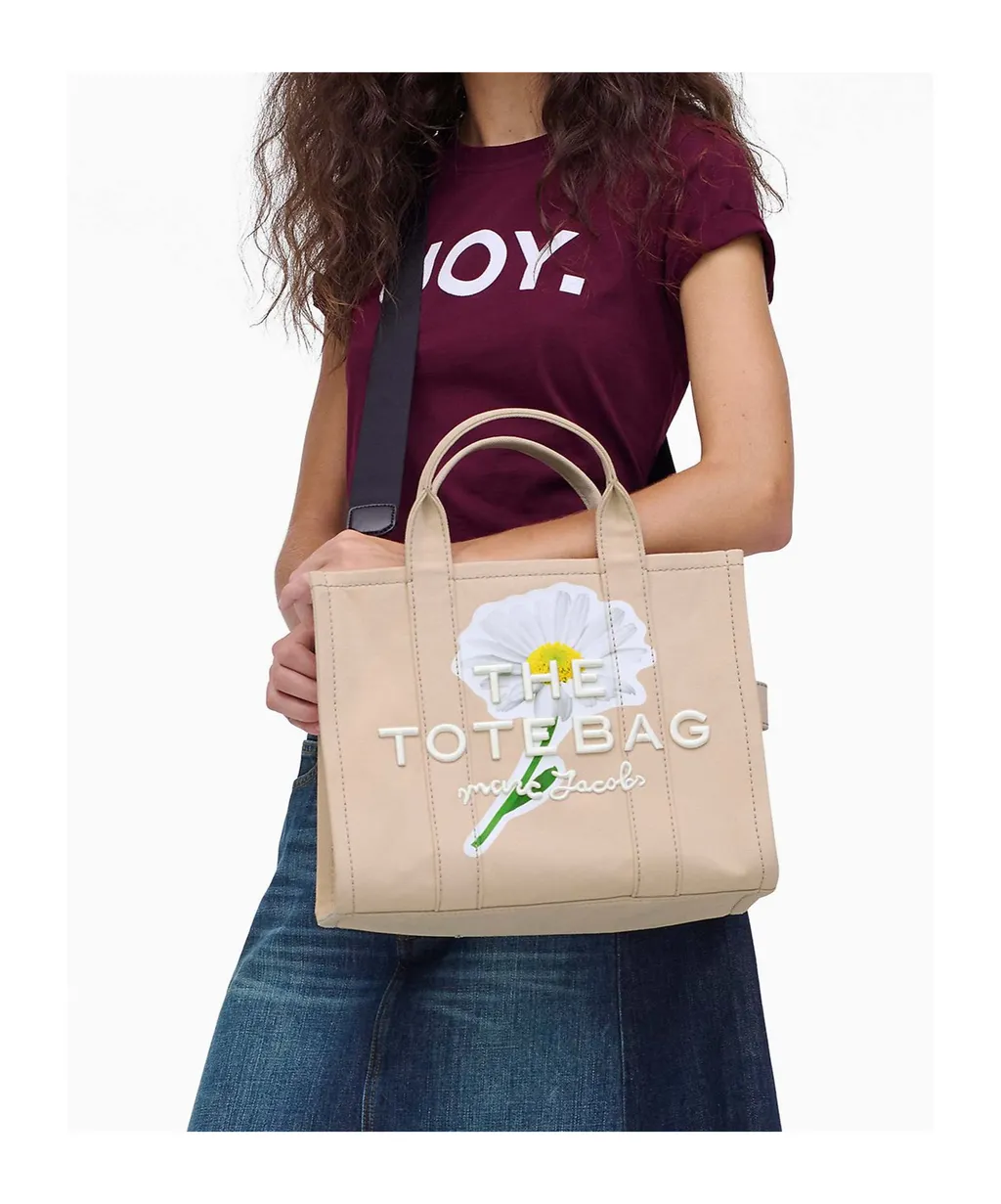 The Daisy Script Canvas Medium Tote Bag