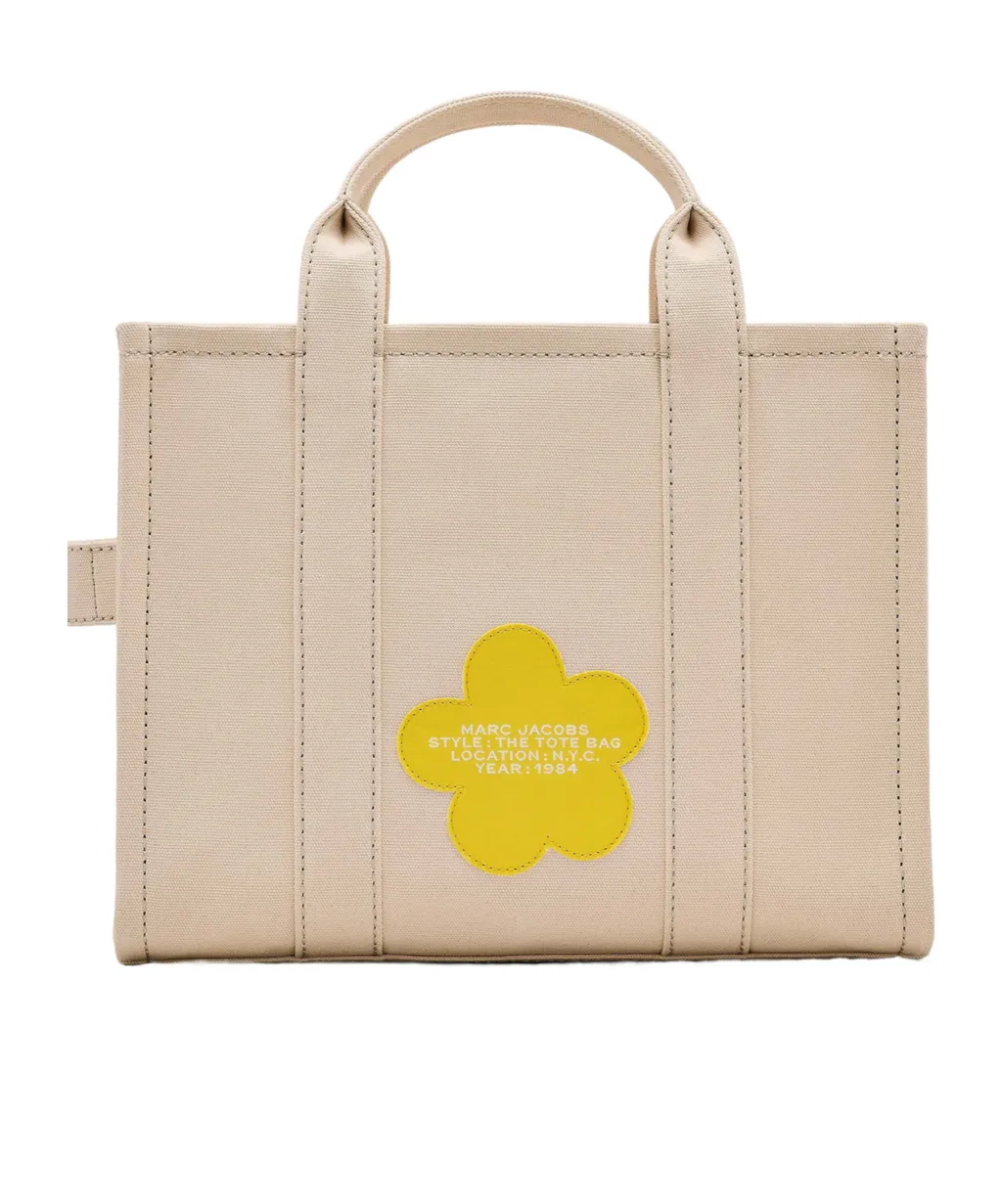 The Daisy Script Canvas Medium Tote Bag