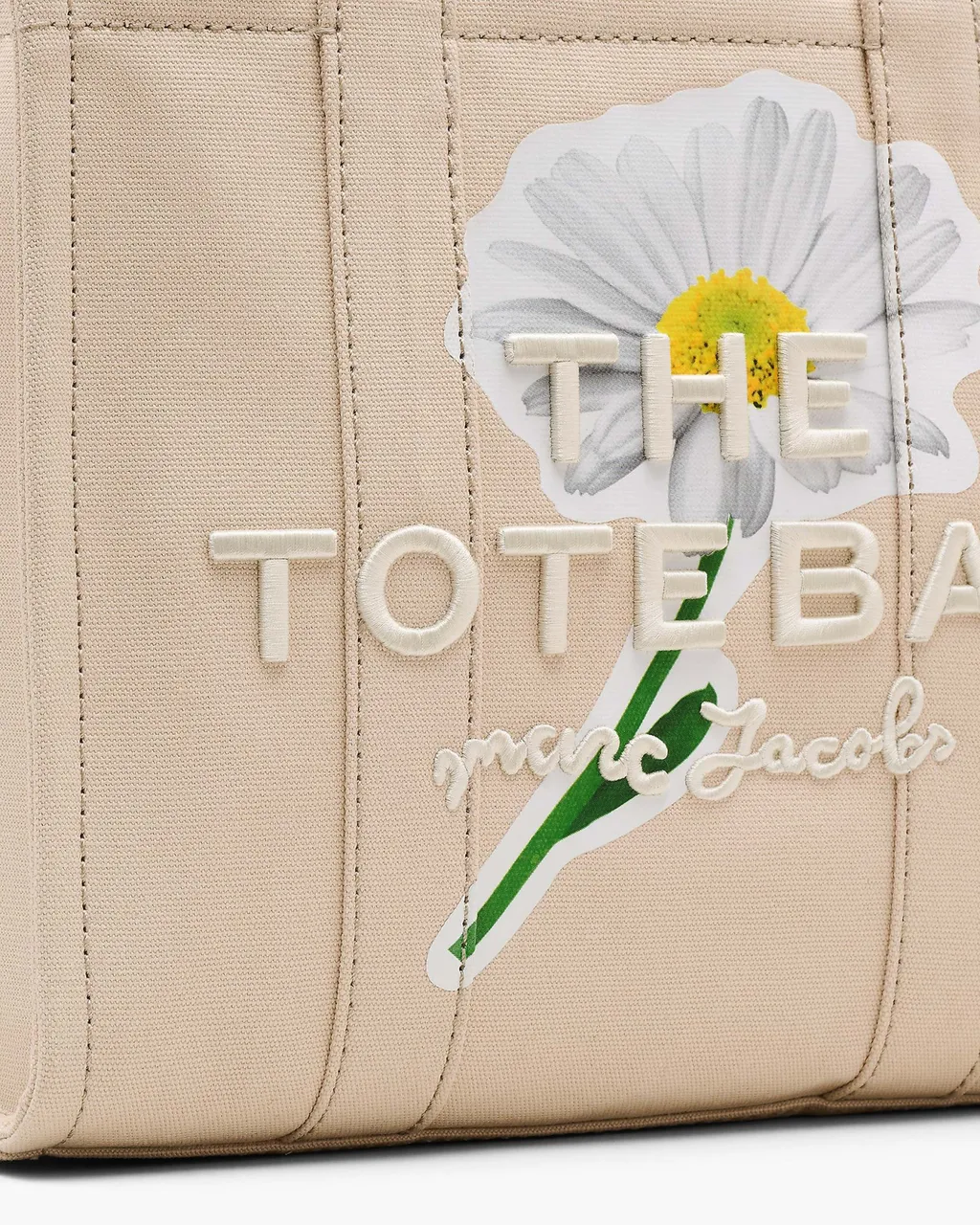 The Daisy Script Canvas Medium Tote Bag
