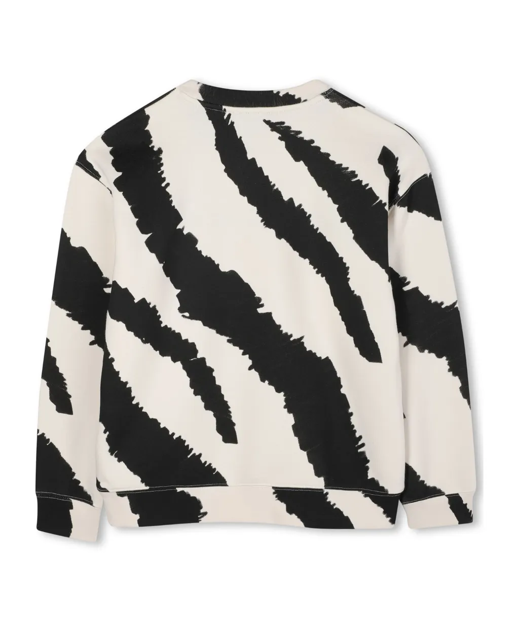 Zebra-Print Sweatshirt