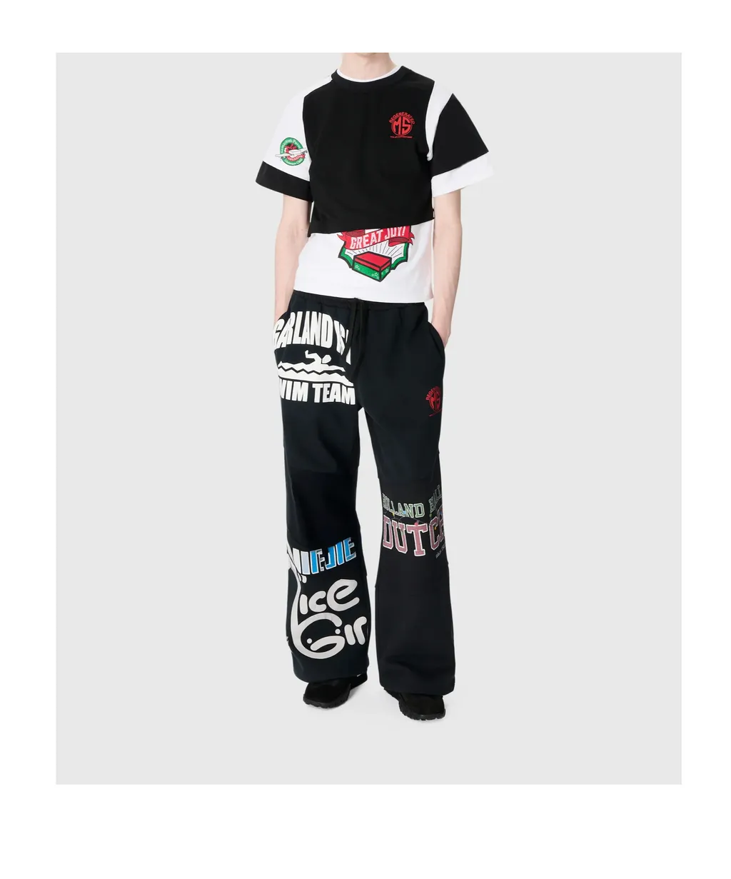 Graphic Printed Jersey Sweatpants