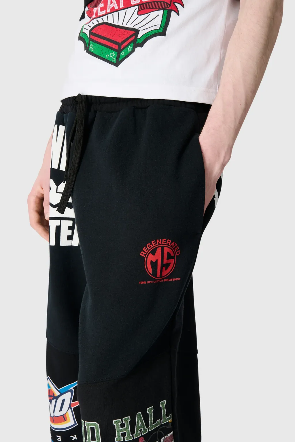 Graphic Printed Jersey Sweatpants