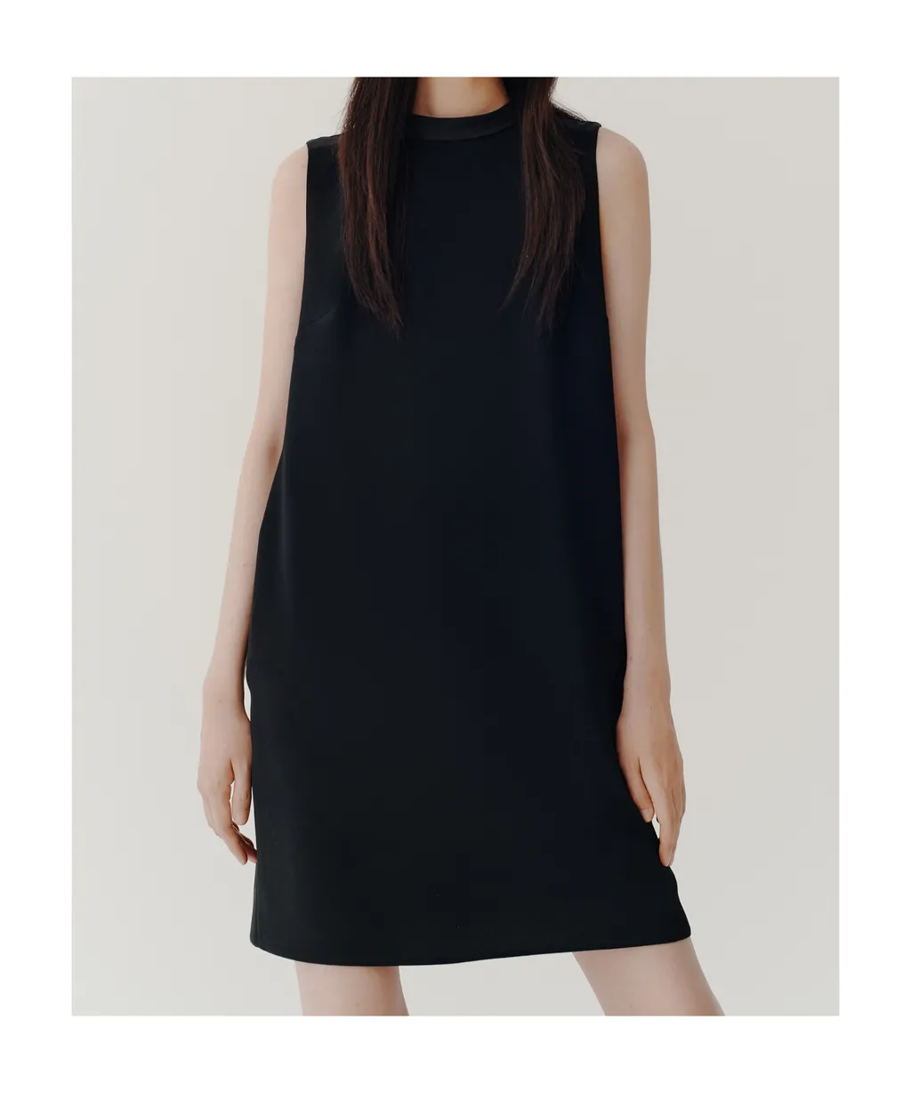 Sleeveless Envers Satin Dress