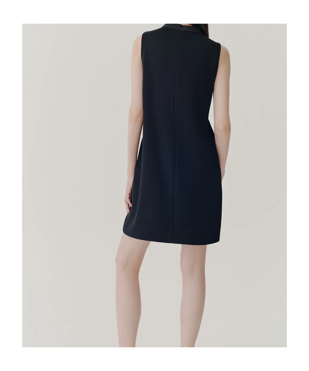 Sleeveless Envers Satin Dress