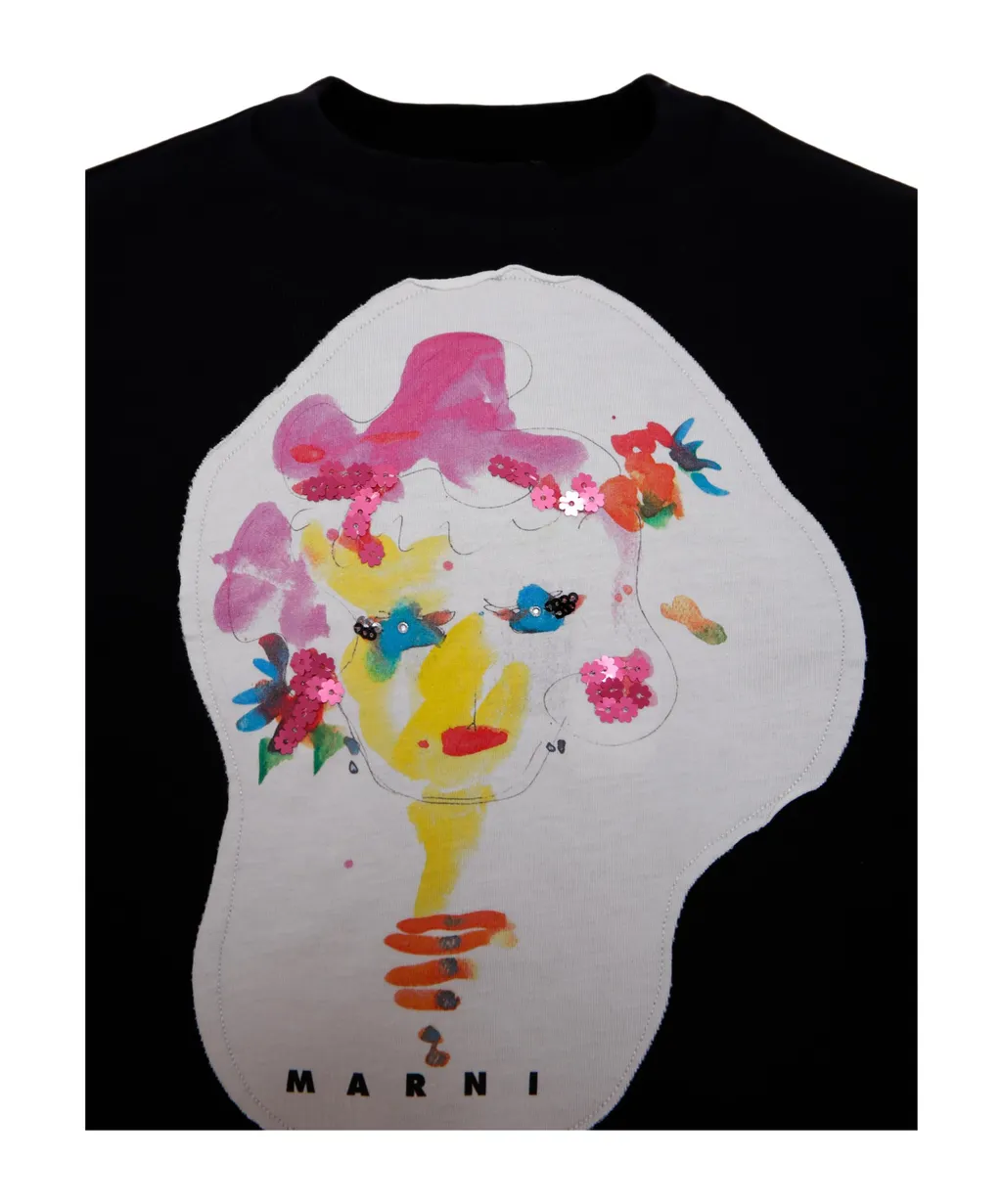 Sequin-Embellished Crewneck Sweatshirt