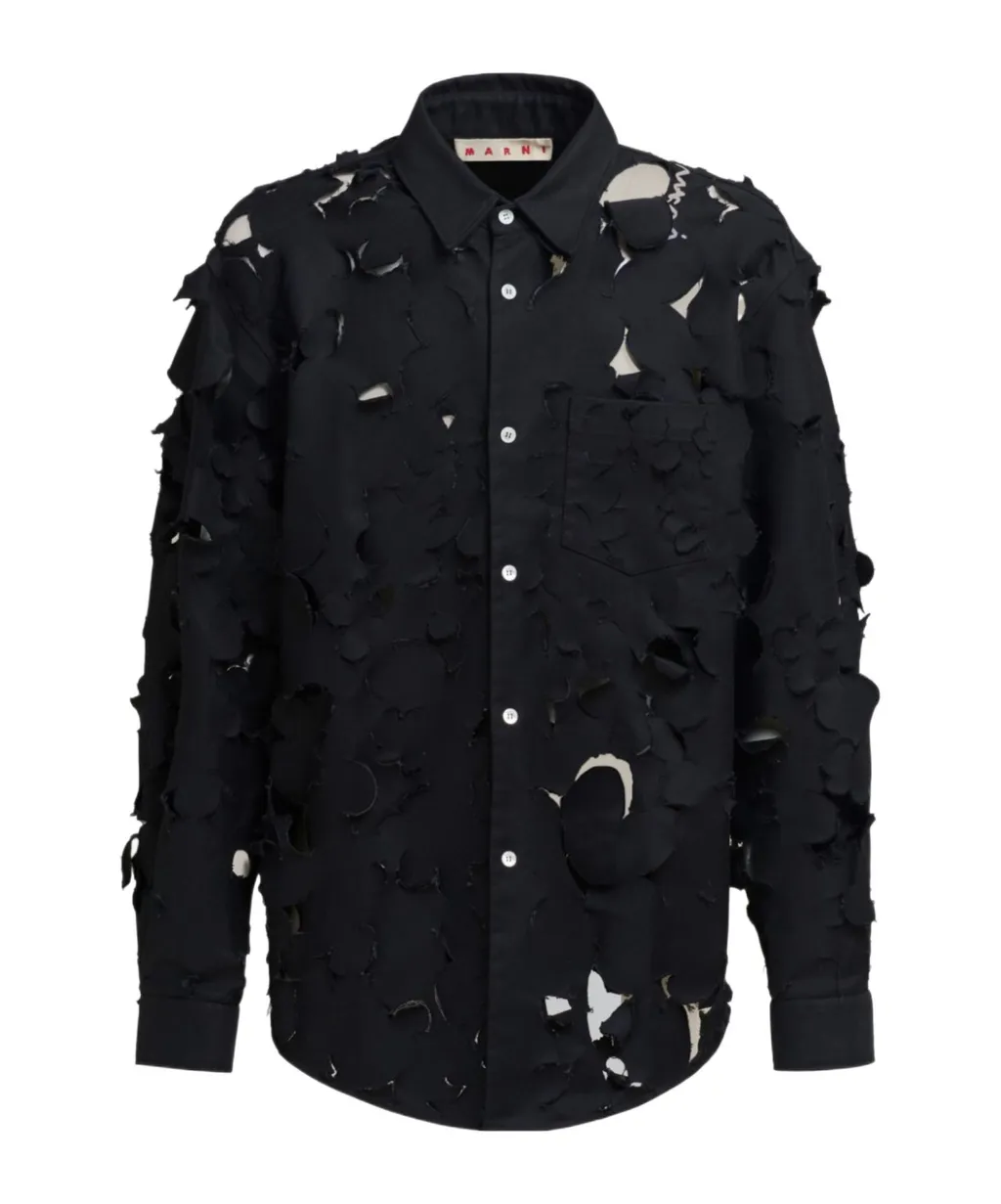 Boxy Fit Shirt With Cut Out Detail